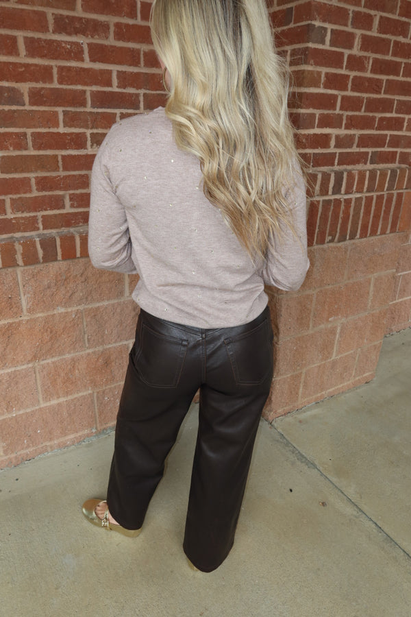 Taupe Sparkle Cardigan