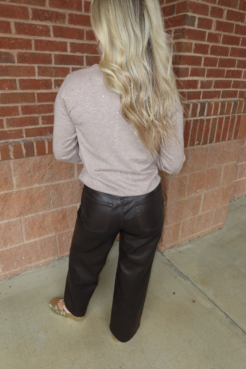 Taupe Sparkle Cardigan