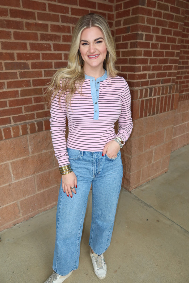 Light Pink Ribbed Top
