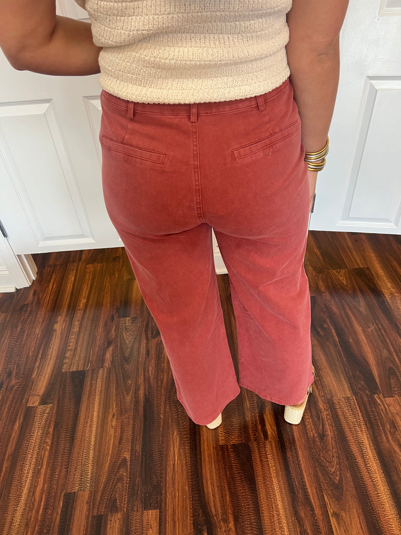 Front Pocket Pants: Cinnamon