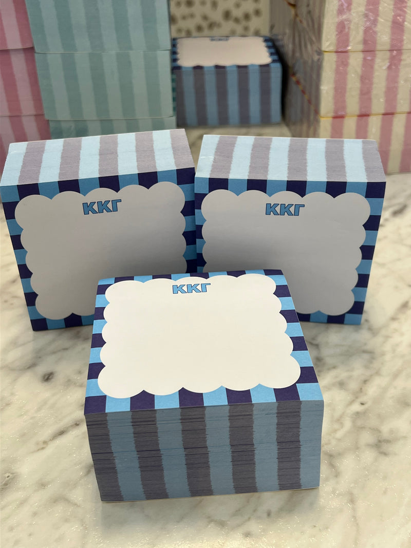 Scallop Sticky Note Cube