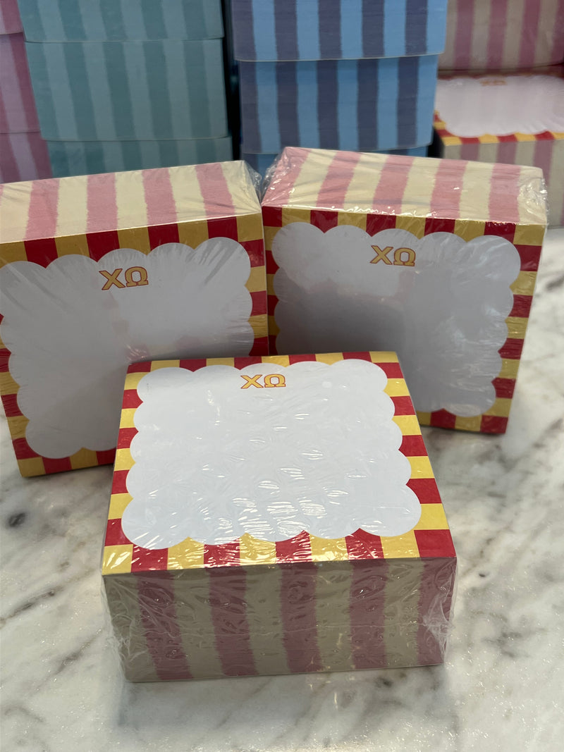Scallop Sticky Note Cube