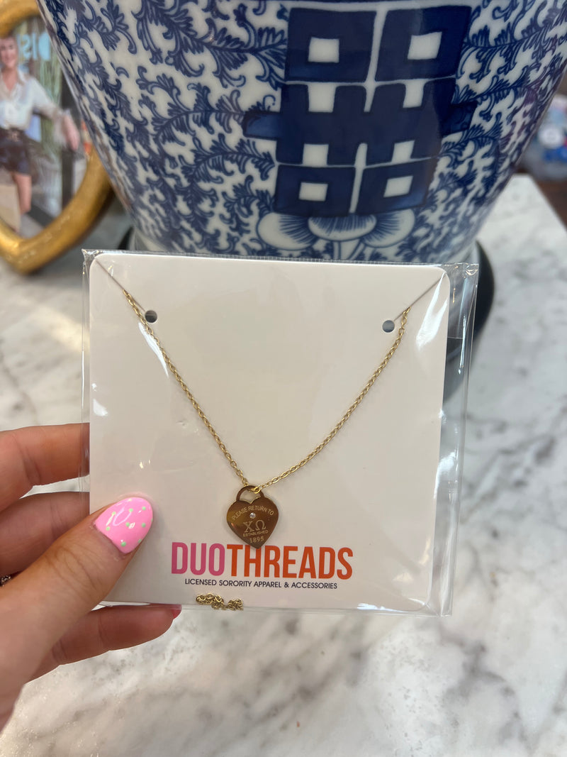 Please Return Necklace: Greek