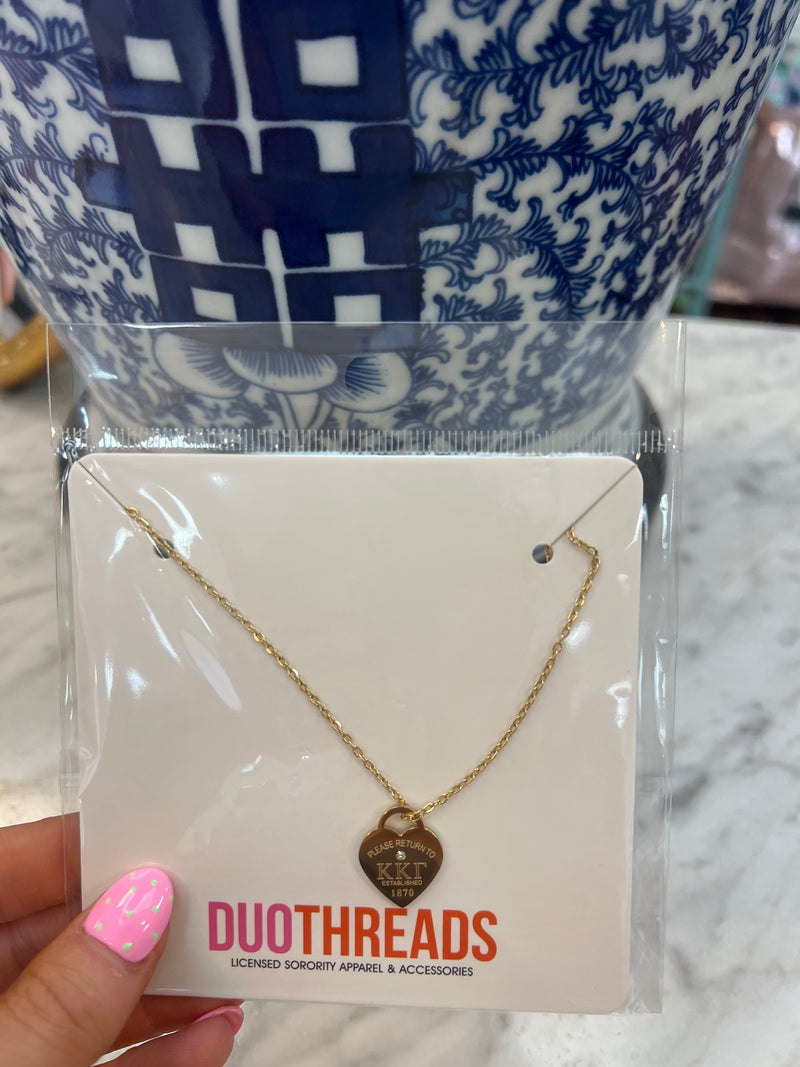 Please Return Necklace: Greek