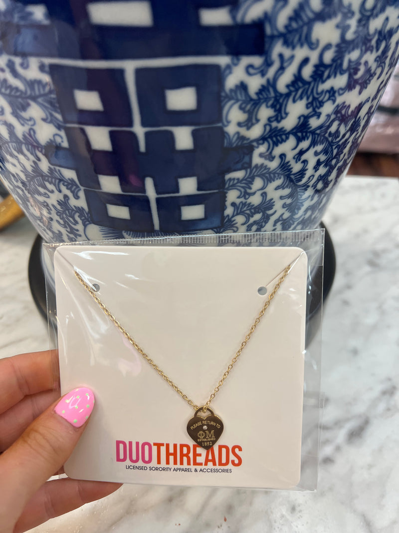 Please Return Necklace: Greek