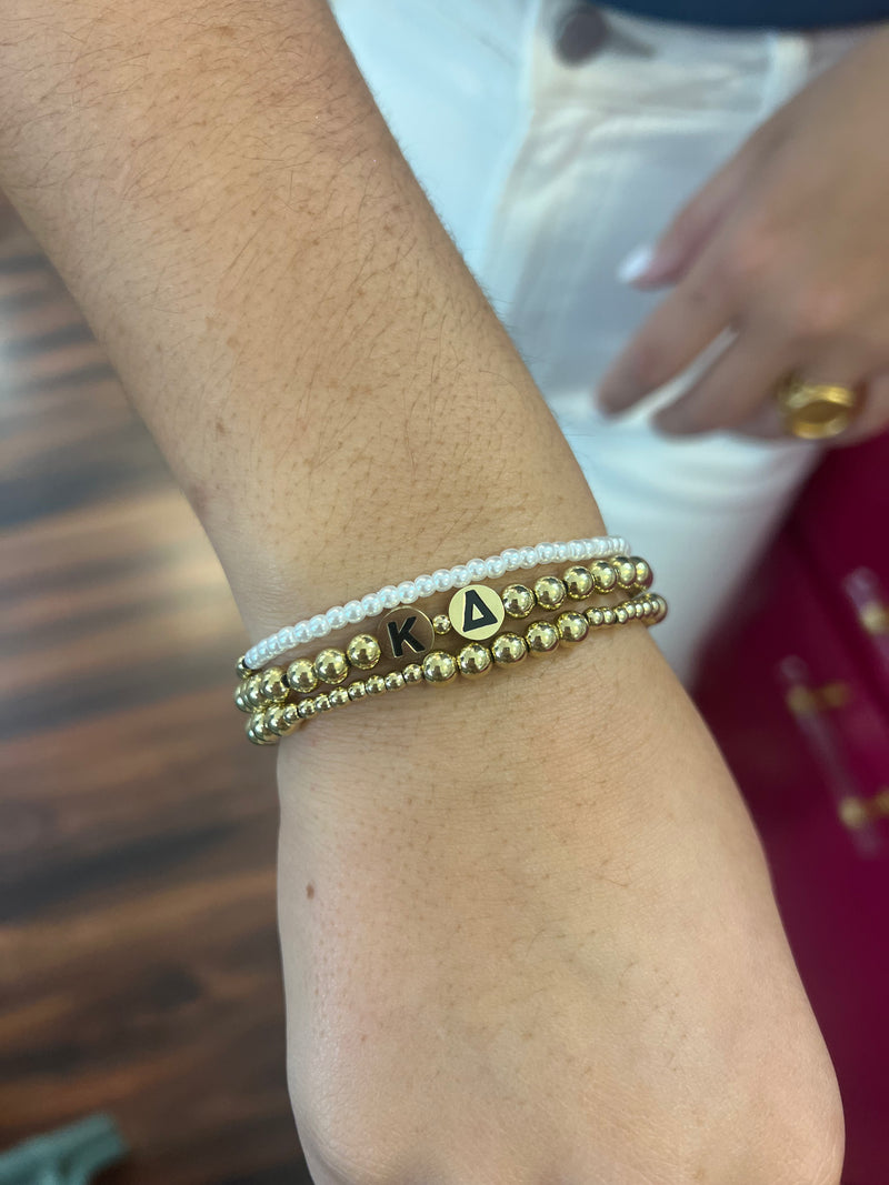 Gold Bracelet Sorority Stack