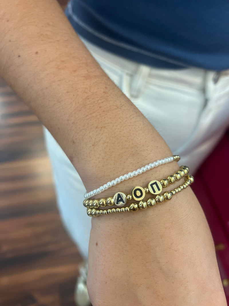 Gold Bracelet Sorority Stack