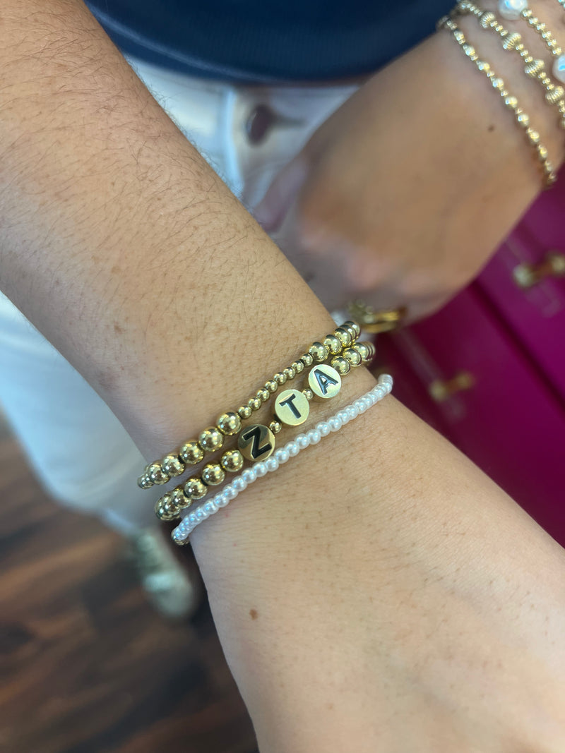 Gold Bracelet Sorority Stack