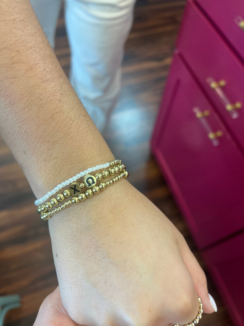Gold Bracelet Sorority Stack