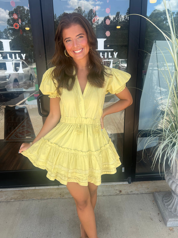 Kiwi Lace Mini Dress