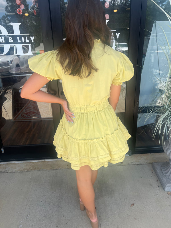 Kiwi Lace Mini Dress