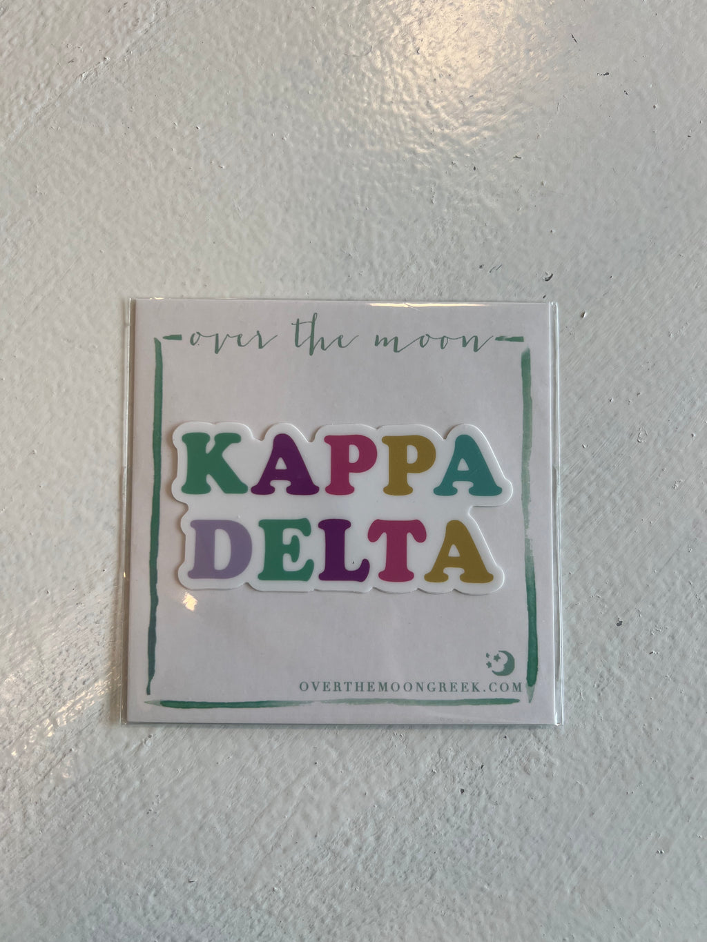 Bubble Letter Greek Decal Dish and Lily Statesboro