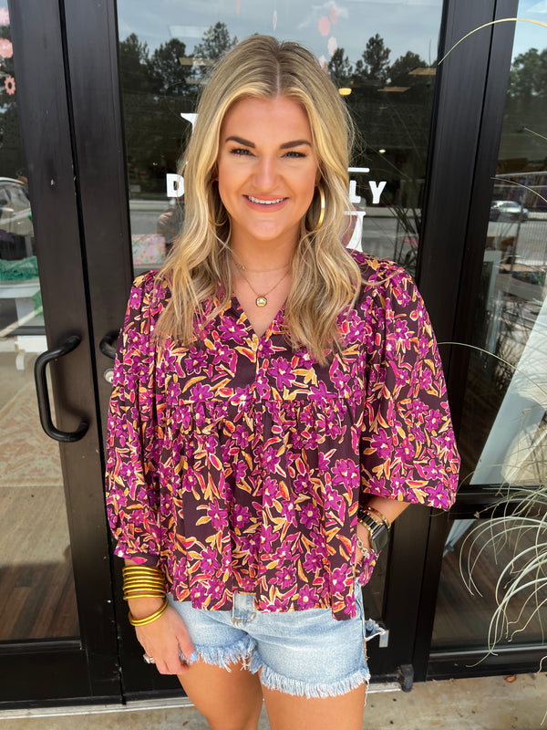 Plum Combo Top