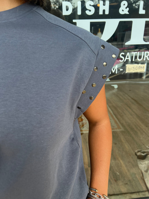 Charcoal Stud Shirt