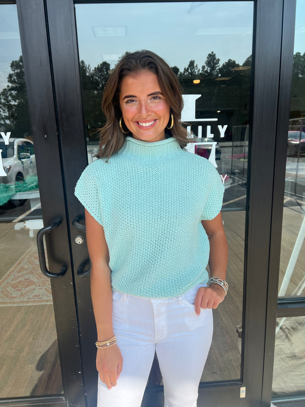 Cozy Time Mock Neck Sweater