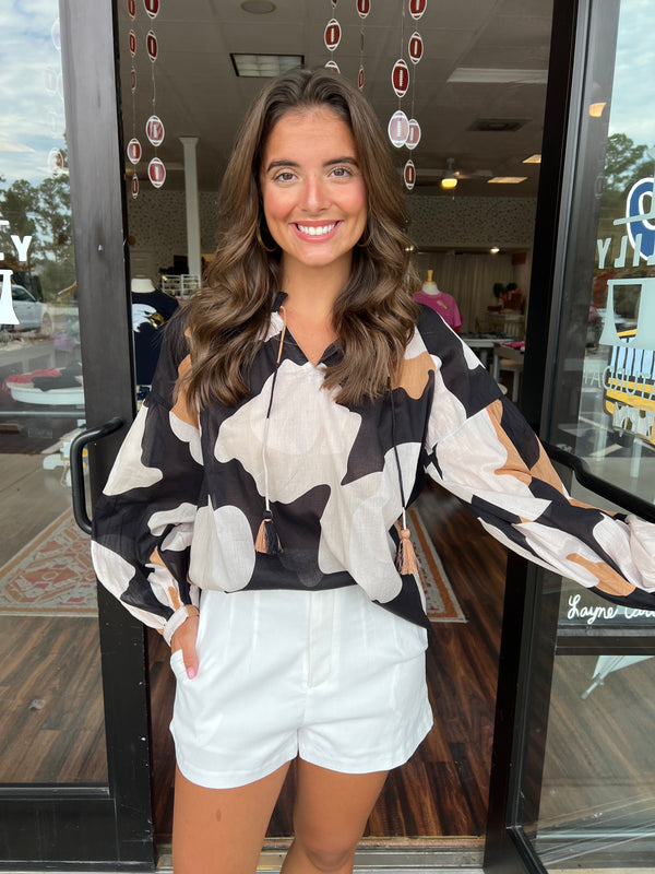Jovie Flounce Top- Mud Pie