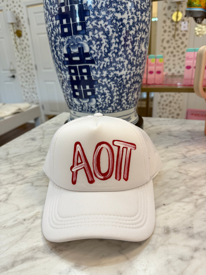 Painted Trucker Hat (Greek)