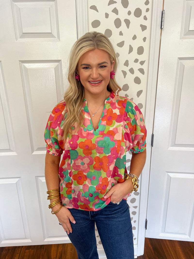 Summer Floral Top