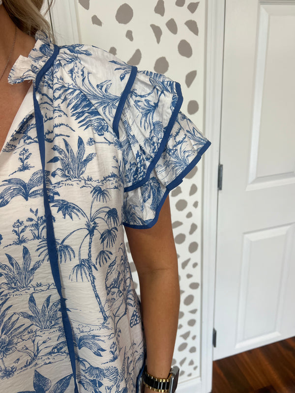 Touch of Toile Mini Dress