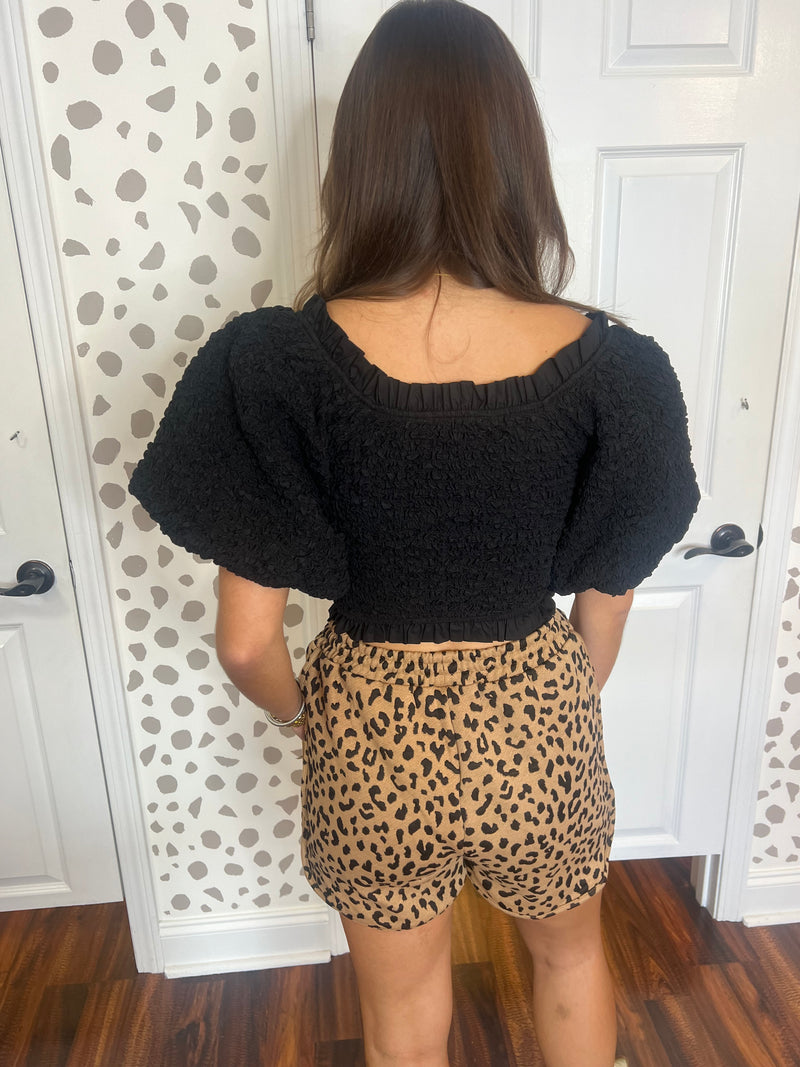 Leopard Print Shorts