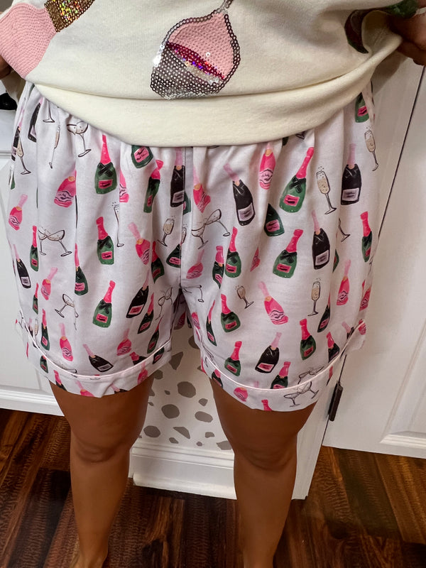 Champagne Pajama Shorts