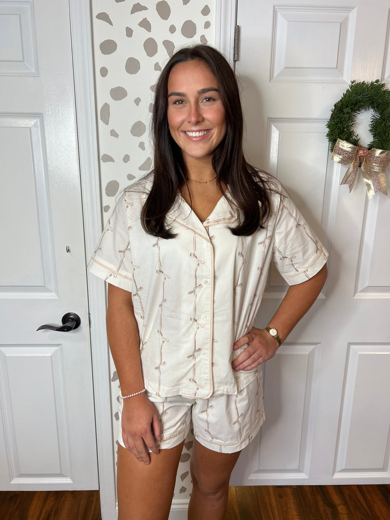 Bow PJ Set
