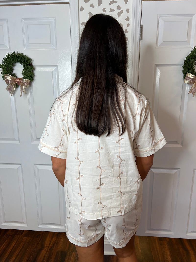 Bow PJ Set