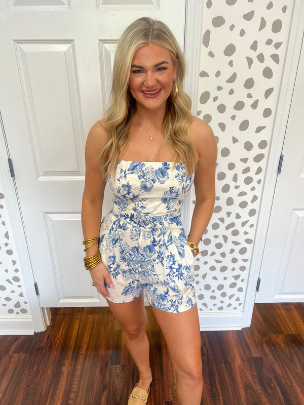 Beverly Blue Romper