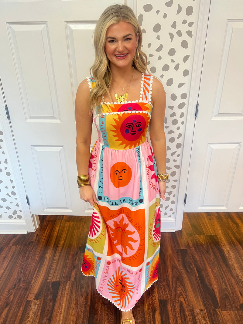 Sun Print Dress