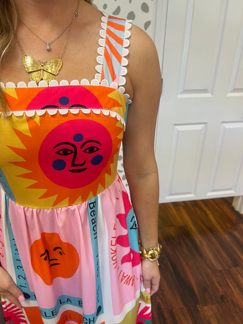 Sun Print Dress