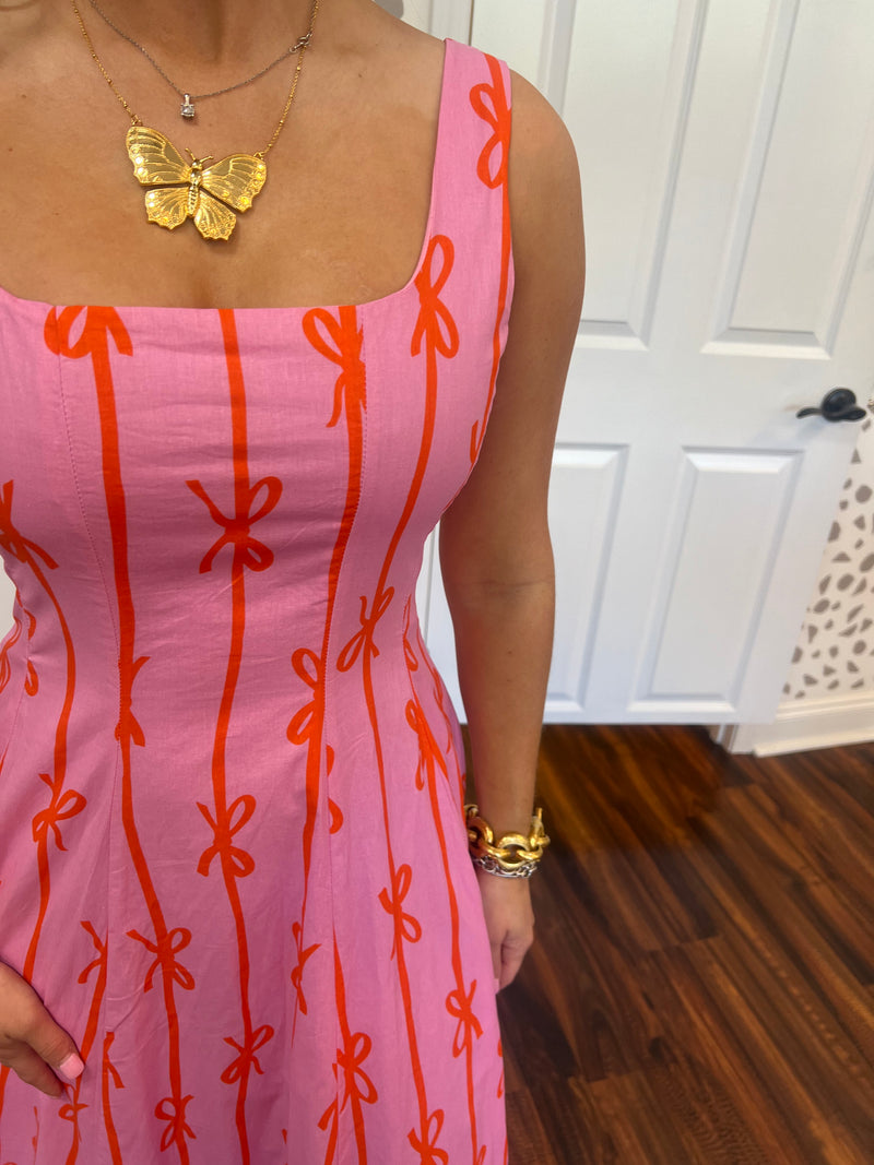 Tied With A Bow Midi Dress