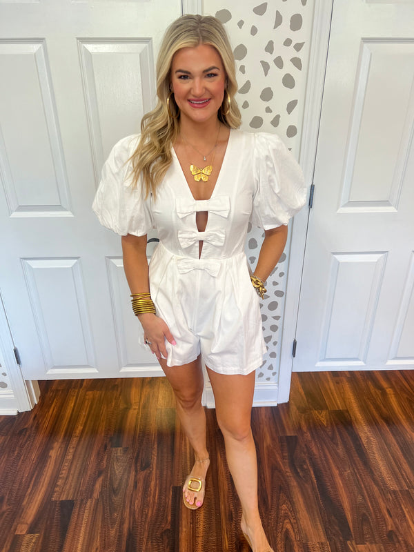 Triple Bow Romper
