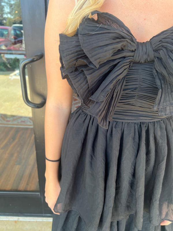 Melody Bow Midi Dress