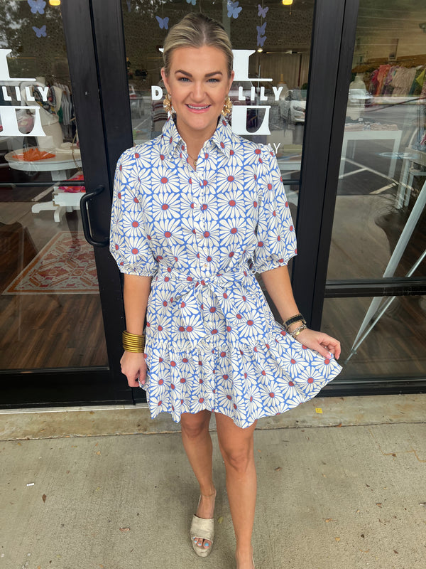 Rust Flower Dress