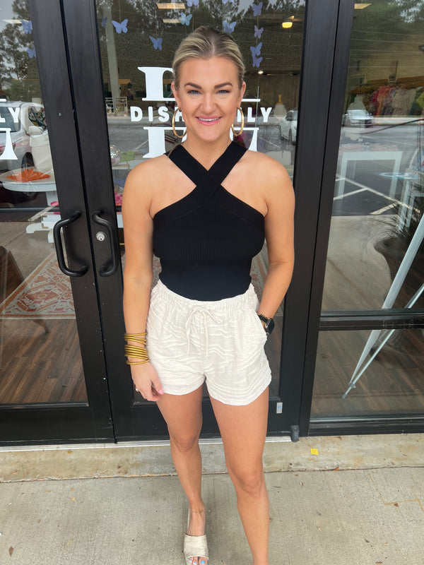Crossed Neck Tube Top