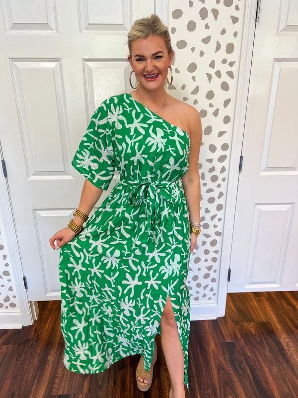 Summer Heat One Shoulder Maxi Dress