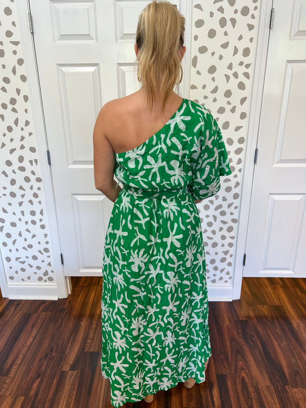 Summer Heat One Shoulder Maxi Dress