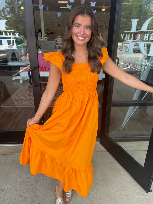 Keya Smocked Maxi