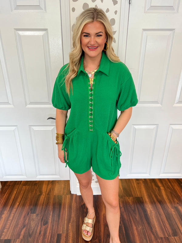 Gretchen Green Romper