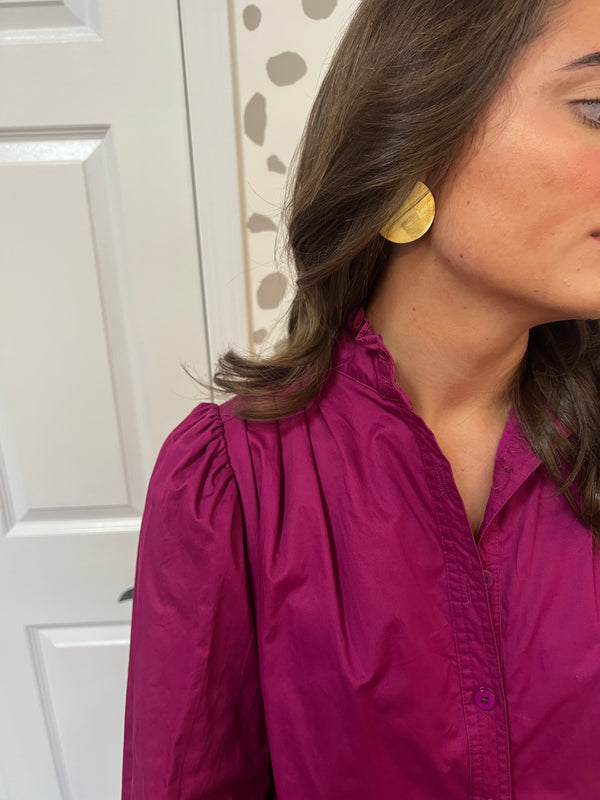 Raspberry Ruffle Dress