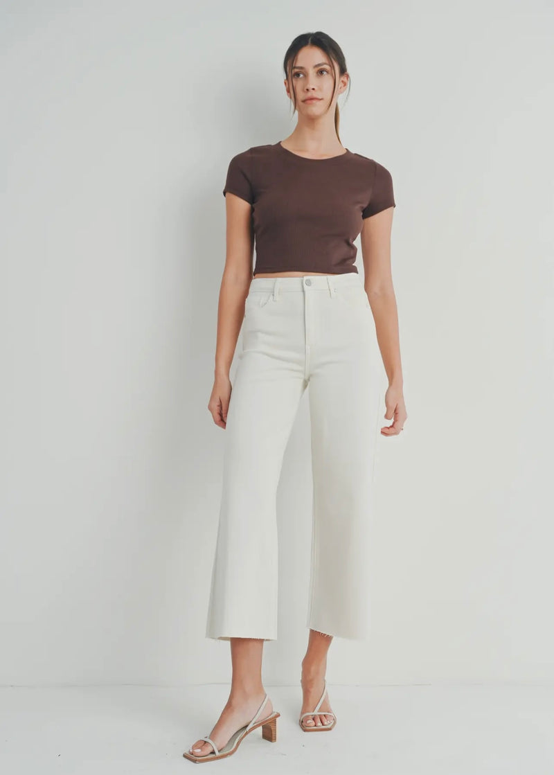 Vanilla Bean Wide Leg Jeans