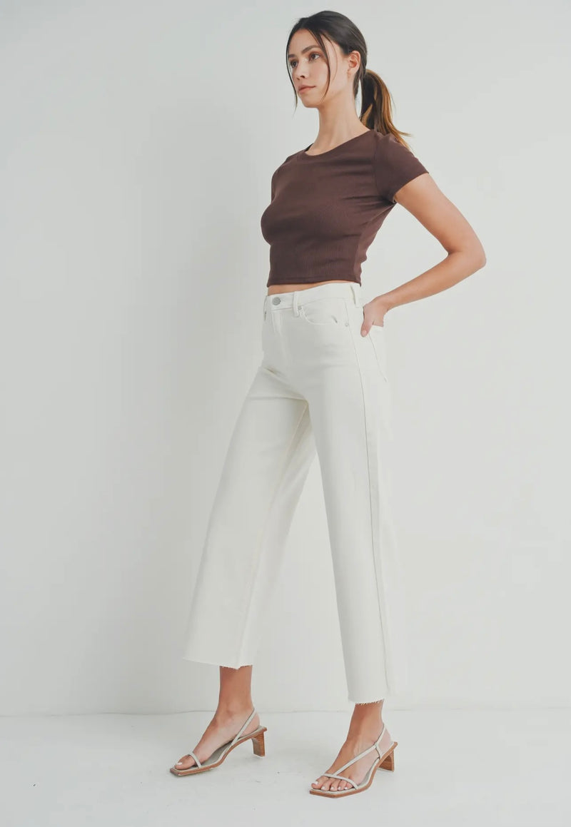 Vanilla Bean Wide Leg Jeans