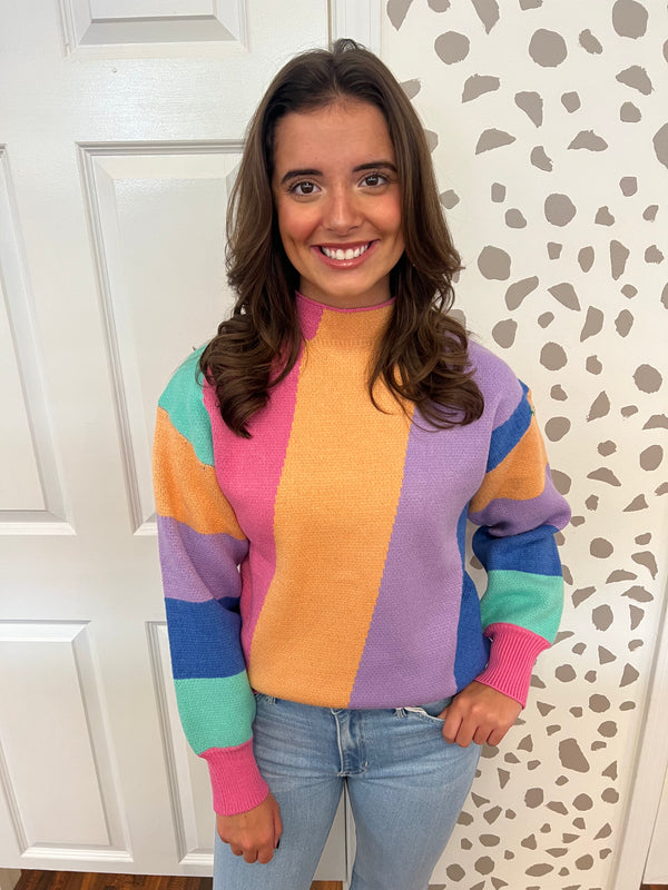Winter Rainbow Sweater
