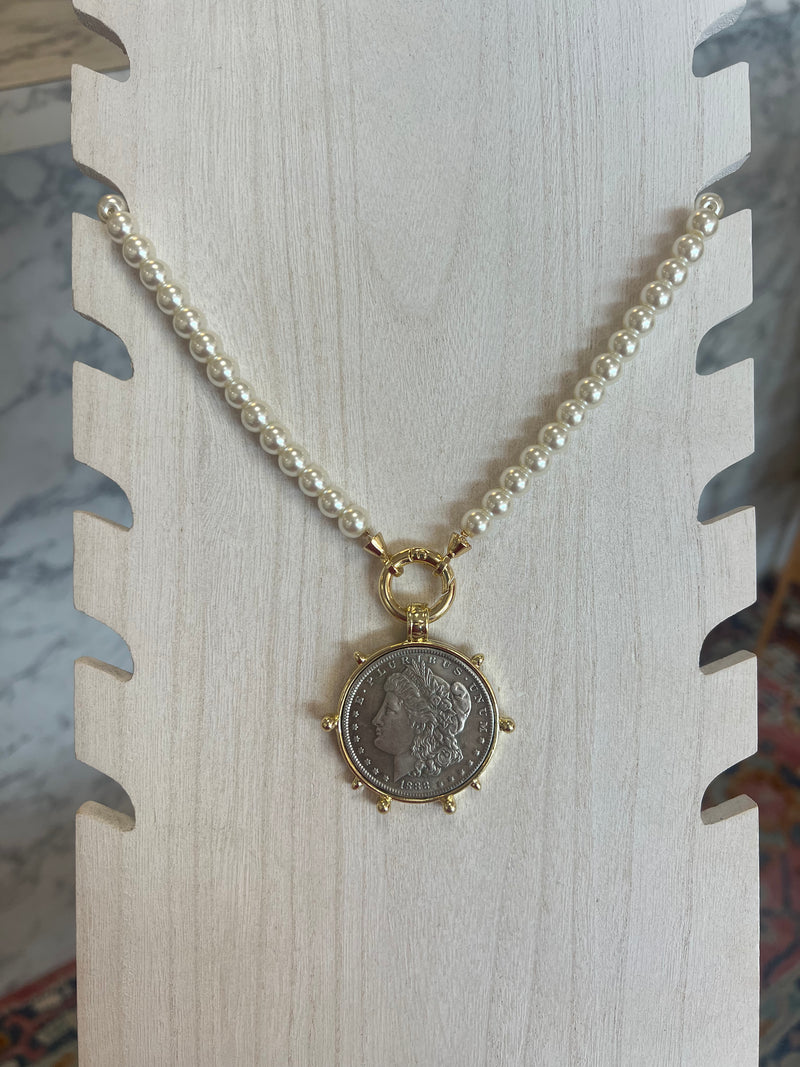 Pearl Coin Necklace