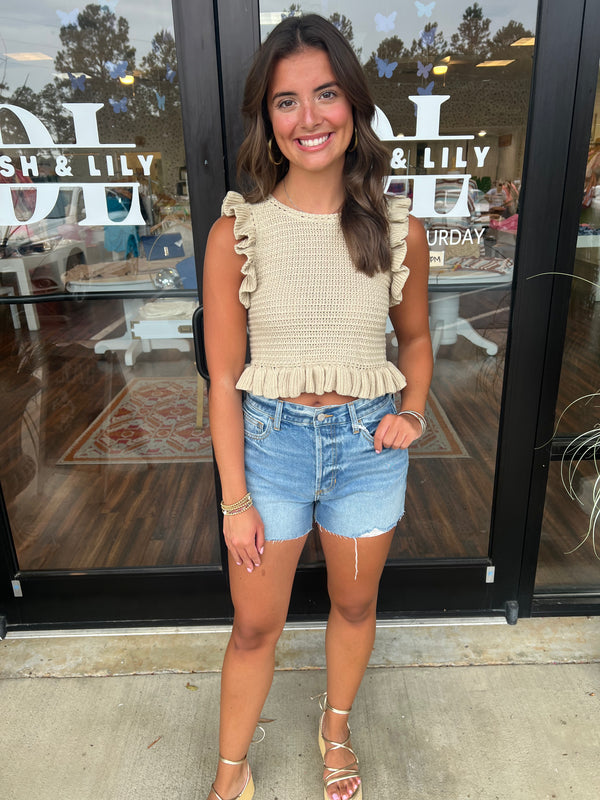Natural Knit Tank Top