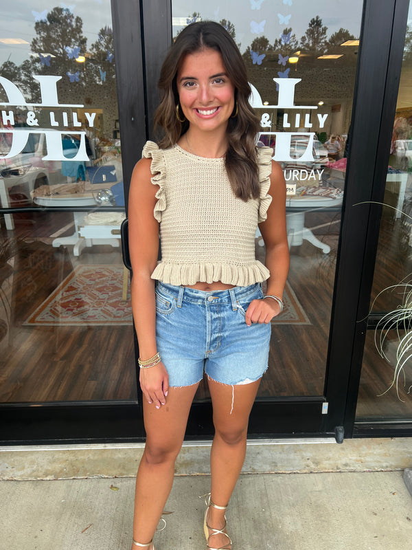 Natural Knit Tank Top