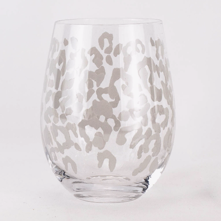 Leopard Wine Glass