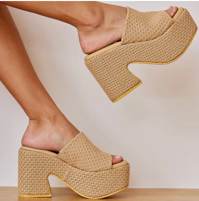 Como Platform Shoes- TAN