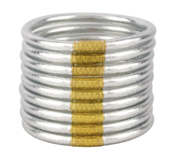 BuDhaGirl All Weather Bangles-SILVER