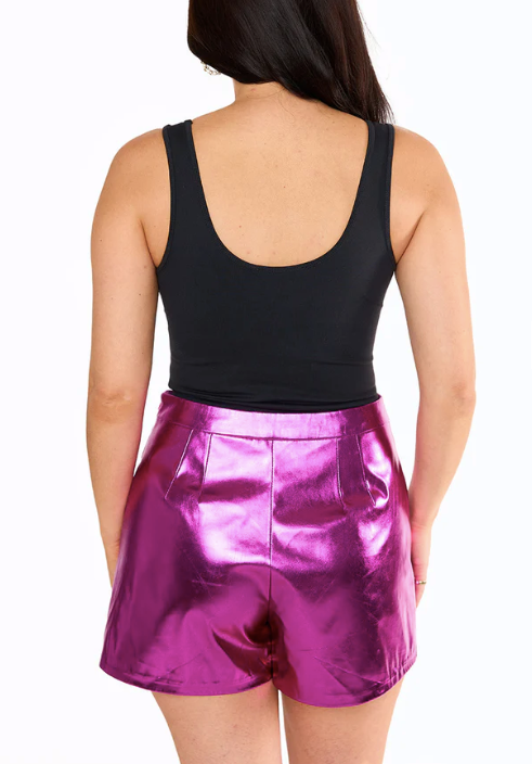 Chelsea Vegan Leather Skort: BuddyLove